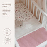 Gestreept gebreid deken - Purple pink/Soft pink
