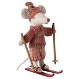 Souris d'hiver avec set de ski - Grande soeur - Maileg