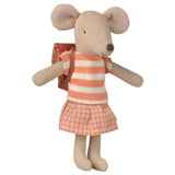 Souris tricycle - Grande soeur avec sac à dos - Maileg
