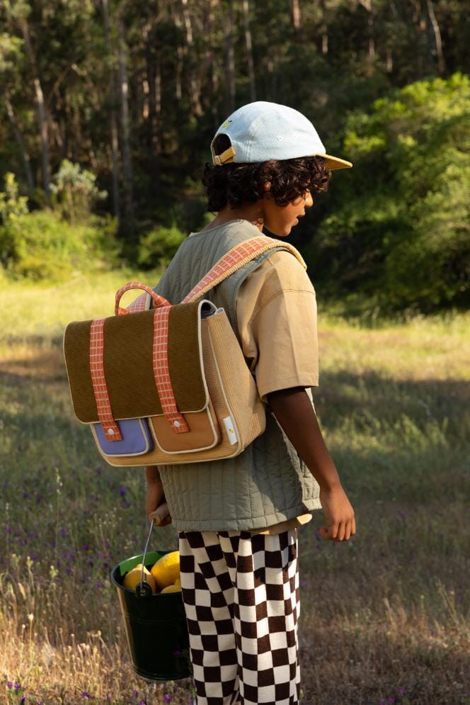 Schooltas - Farmhouse corduroy pear jam