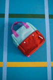 Rugzak small - Better Together Colourblocking Towel Green & Gravel Orange