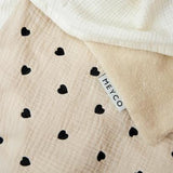 Deken borduur pre-washed hydrofiel badstof - Sweet Heart Soft Sand - Meyco