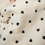Deken borduur pre-washed hydrofiel badstof - Sweet Heart Soft Sand - Meyco