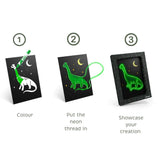 Kidyneon - Kit d'illustration lumineuse - Dino - Kidywolf