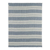 Deken pre-washed hydrofiel jacquard - Stripe Indigo - Meyco