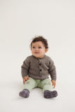 Baby Cardigan met structuur - Beige melange