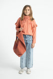 Flare broek - Faded light blue denim