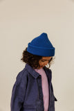 Chapeau Fonzie Kids - Bleu cobalt - Hvid