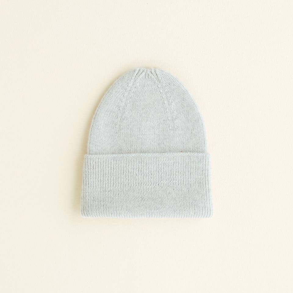 Chapeau Fonzie Newborn - Gris clair - Hvid