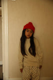 bonnet fonzie - rouge - hvid