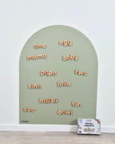 Magnetisch houten alfabet
