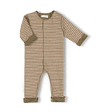 Born Onesie - Khaki Stripe