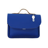 Lederen kleutertas met magneetsluiting - Cobalt