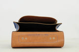 Lederen kleutertas met magneetsluiting - Cobalt