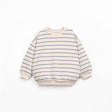 Gestreepte jersey sweater - Watercolor