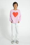 Sweater - Lila met hart