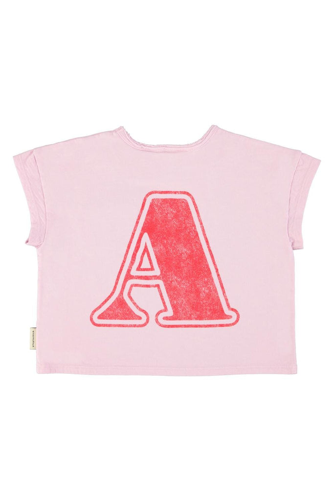 T-shirt - Lila met A