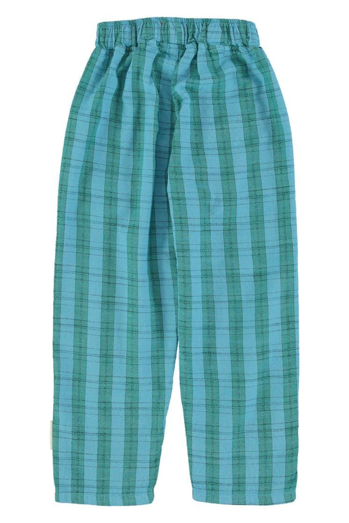 Babybroek - blauw & groen geruit