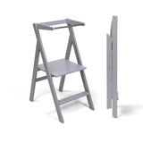 Opvouwbare & verstelbare leertoren Step'n'Fold - Grijs - Ette Tete