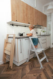 Opvouwbare & verstelbare leertoren Step'n'Fold - Grijs - Ette Tete
