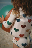 Manuca badpak met lange mouwen - Bon coeur coloré