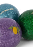 Glitterballen set van 3 - Blue