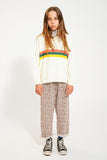 Sweater - ecru met multicolorprint