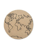 Ferm Living - Ronde jute tapijt World large - 130cm