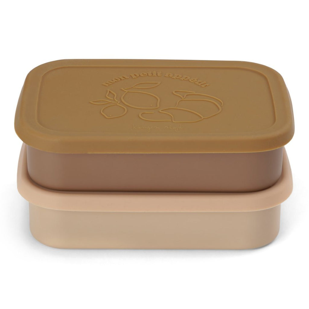 Konges Slojd - Lunchboxen siliconen set van 2 - Rose