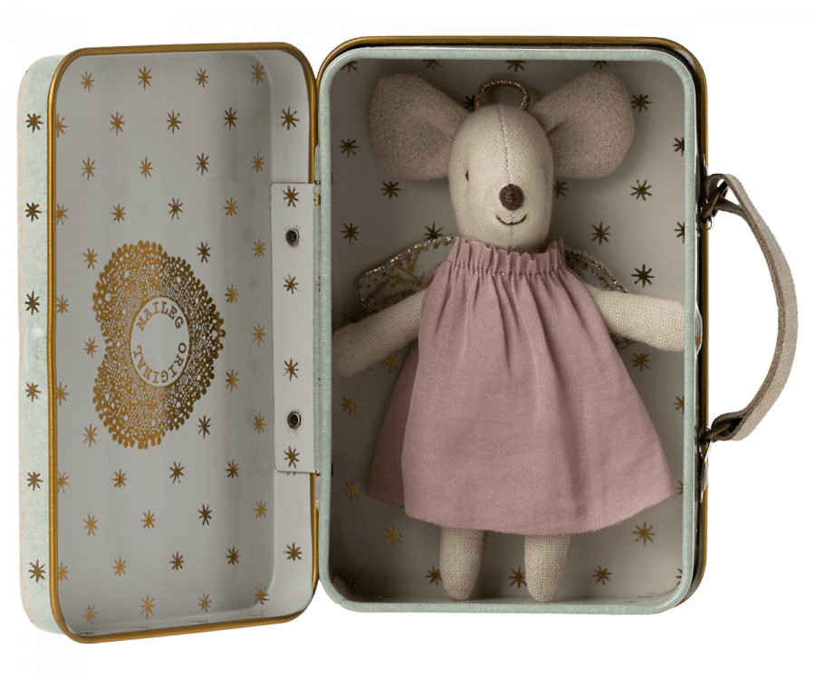 Angel mouse in suitcase - Maileg