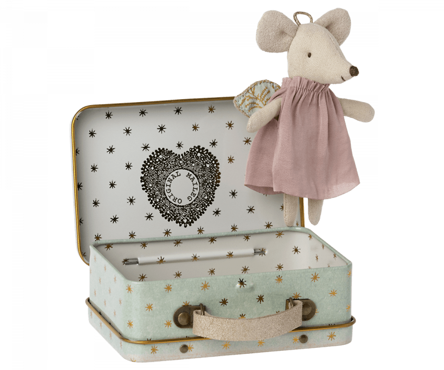 Angel mouse in suitcase - Maileg