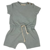 Playsuit met korte mouwen - Stone grey - Tiny Soul